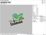 Childhood Embroidery File 4 size