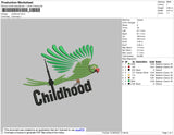 Childhood Embroidery File 4 size