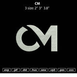 CM Embroidery File 3 size