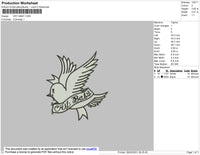Bird Cry Baby Embroidery File 5 size