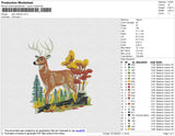 Deer Realistic Embroidery File 4 size