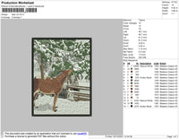 Deer Embroidery File 4 size