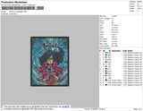 Dibujo Rectangle Embroidery File 4 size