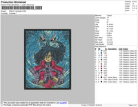 Dibujo Rectangle Embroidery File 4 size