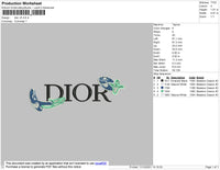 Dior V5 Embroidery File 4 size