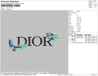 Dior V5 Embroidery File 4 size