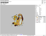 Fox And Dog Embroidery File 5 size