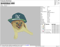 Dog Hat LK Embroidery File 4 size