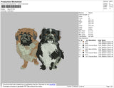 Dogs 001 Embroidery File 4 size