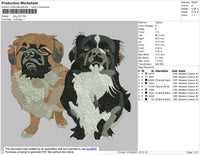 Dogs 001 Embroidery File 4 size