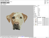 Dog Head V6 Embroidery File 4 size