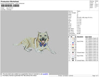 Dog V9 Embroidery File 4 size