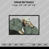1 Drake Rectangle Embroidery File 4 size