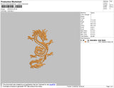 Dragon Embroidery File 4 size