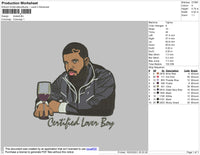 Drake 02 Embroidery File 4 size