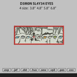 Demon Slayer Eyes Rectangle 4 size