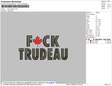 Fack Trudeau Embroidery File 4 size