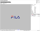 Fila Outline Embroidery File 4 size
