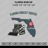 Florida Bobcat Embroidery File 4 size
