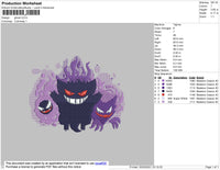 Ghost 002 Embroidery File 4 size