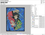 Giyu Embroidery File 4 size