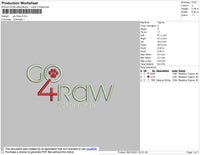Go 4Raw Embroidery File 4 size