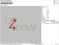 Go 4Raw Embroidery File 4 size