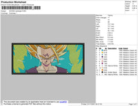 Gohan Rectangle Embroidery File 4 size