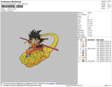 Goku V6 Embroidery File 4 size
