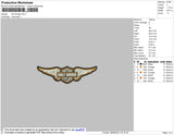HD Wings Embroidery File 4 size