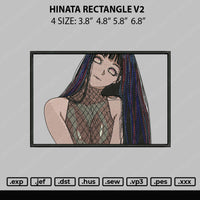 Hinata Rectangle V2 Embroidery File 4 size