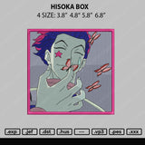 Hisoka Box Embroidery File 4 size
