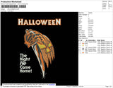 Halloween Embroidery File 4 size