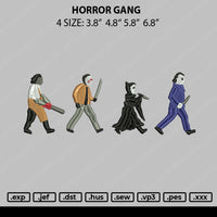 Horror Gang Embroidery File 4 size