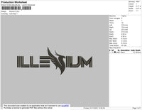 Illevium Embroidery File 4 size