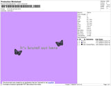Its Brutal Text Embroidery File 4 size