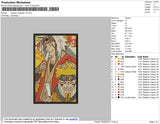 Jiraya Rectangle V3 Embroidery File 4 size