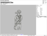 Jujutsu Draft Embroidery File 4 size