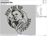 Just The Tip Embroidery File 4 size