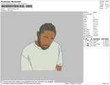 Kendrick Lamar Embroidery File 4 size