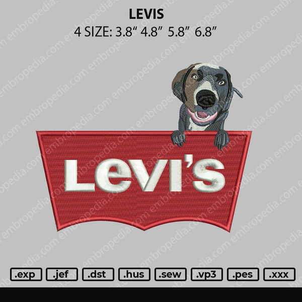 Levis Embroidey File 4 size