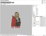 Lil Durk Embroidery File 4 size