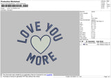 Love You More & Small Love 2 File Embroidery