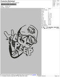 Lil Peep Head Embroidery File 5 size