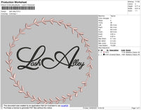 Lash Alley Embroidery File 4 size