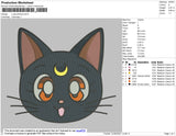 Luna Artemis Embroidery File 4 size