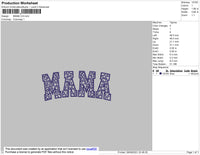MAMA Embroidery File 4 size