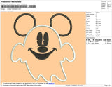 Mickey Halloween Embroidery File 4 size