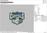 Madison Capitols Embroidery File 4 size