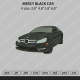 Mercy Black Car Embroidery File 4 size